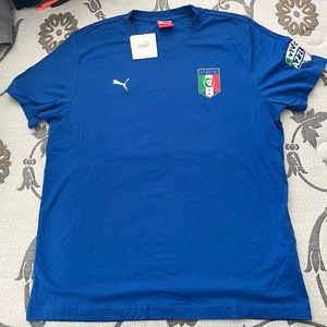 Puma Italia Authentic Men’s T-Shirt Size Large National Team Azzurri Brand New